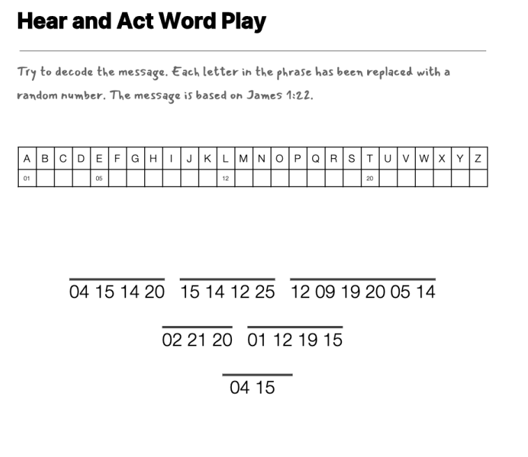 Hungry? Make a Snack! cryptogram